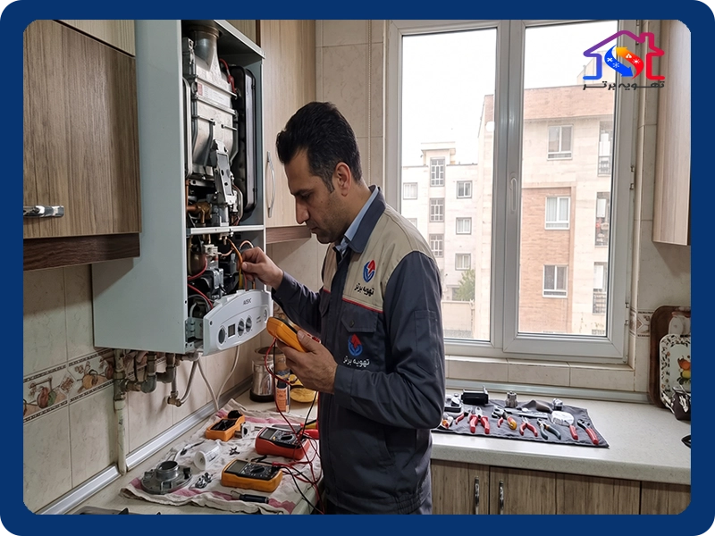 نمایشگاه و انبار قطعات اصلی پکیج و رادیاتور ایران رادیاتور در اندیشه